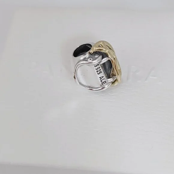 Pandora Las Vegas Raiders Football Helmet Bead Charm Pendant S925 ALE - Picture 4 of 7